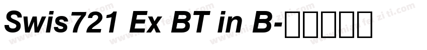 Swis721 Ex BT in B字体转换